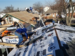 contractors on a roof