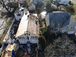 view from above of cedar shingle roof