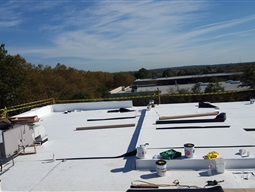 Commercial roofing project