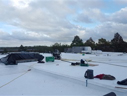Hauppauge flat roof installed